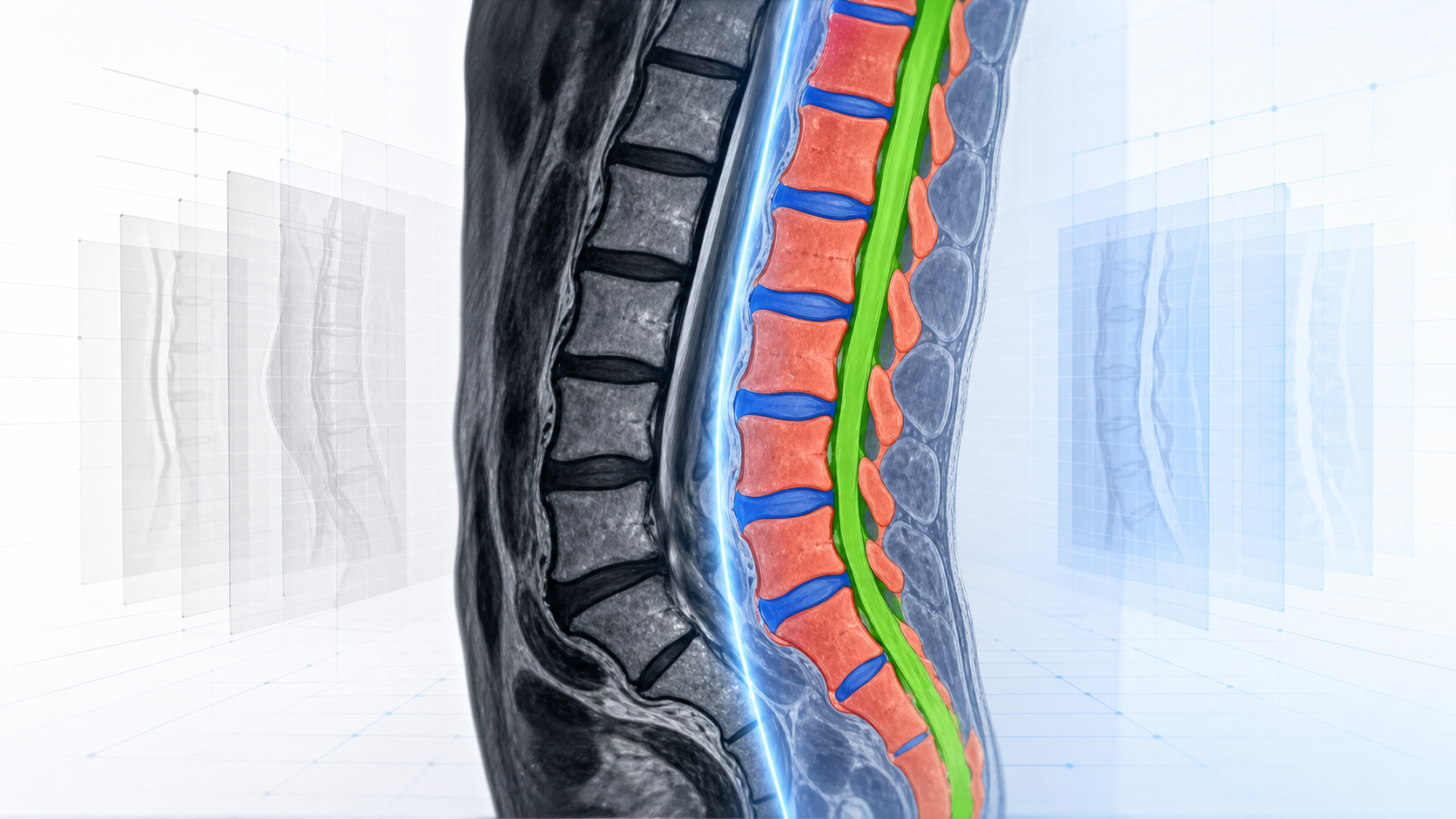 Lumbar MRI segmentation visualization